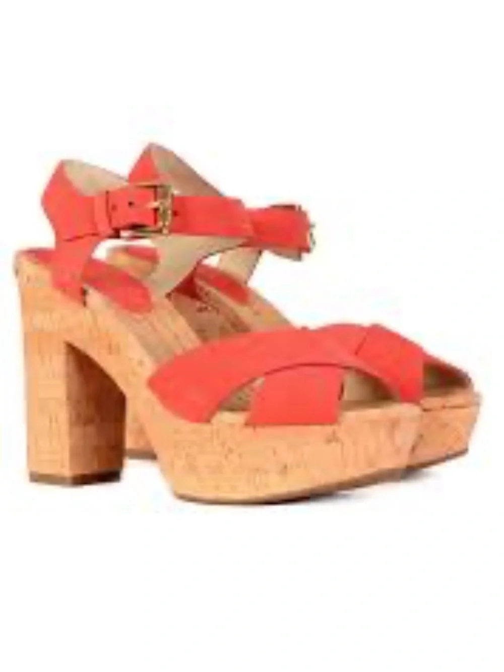 Michael Kors  women’s Classic Coral Strappy Cork Platform Sandals size 6.5